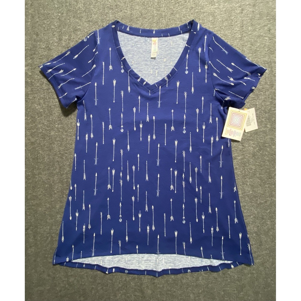 Lula Roe Women's Top Classic Blouse Blue Size S - NWT